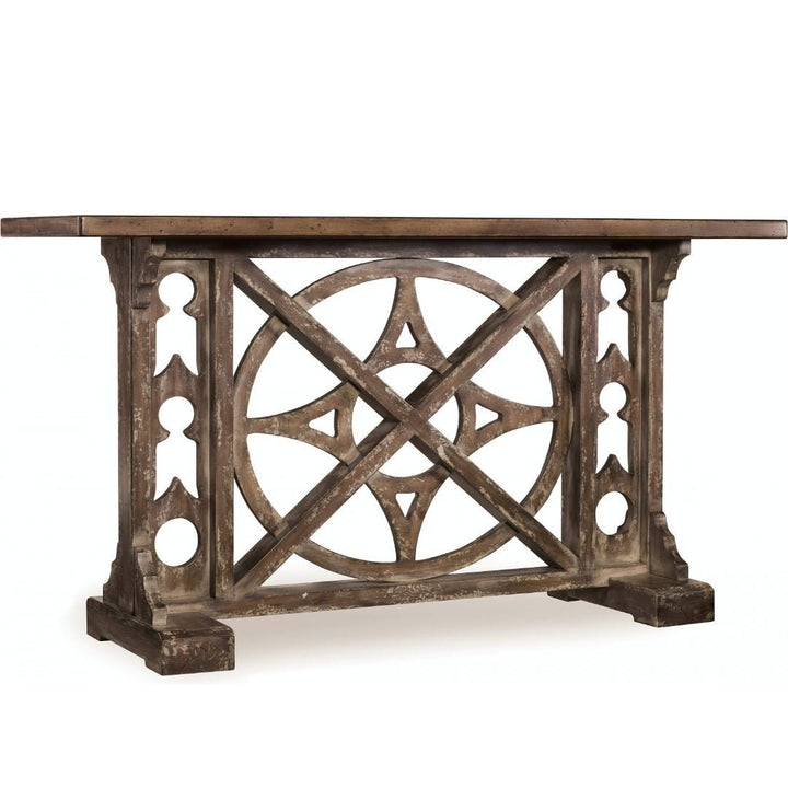 Astro Rafferty Console | Solid & Veneer Pine Patinated | W150 x D48 x H82cm - Suzie Anderson Home