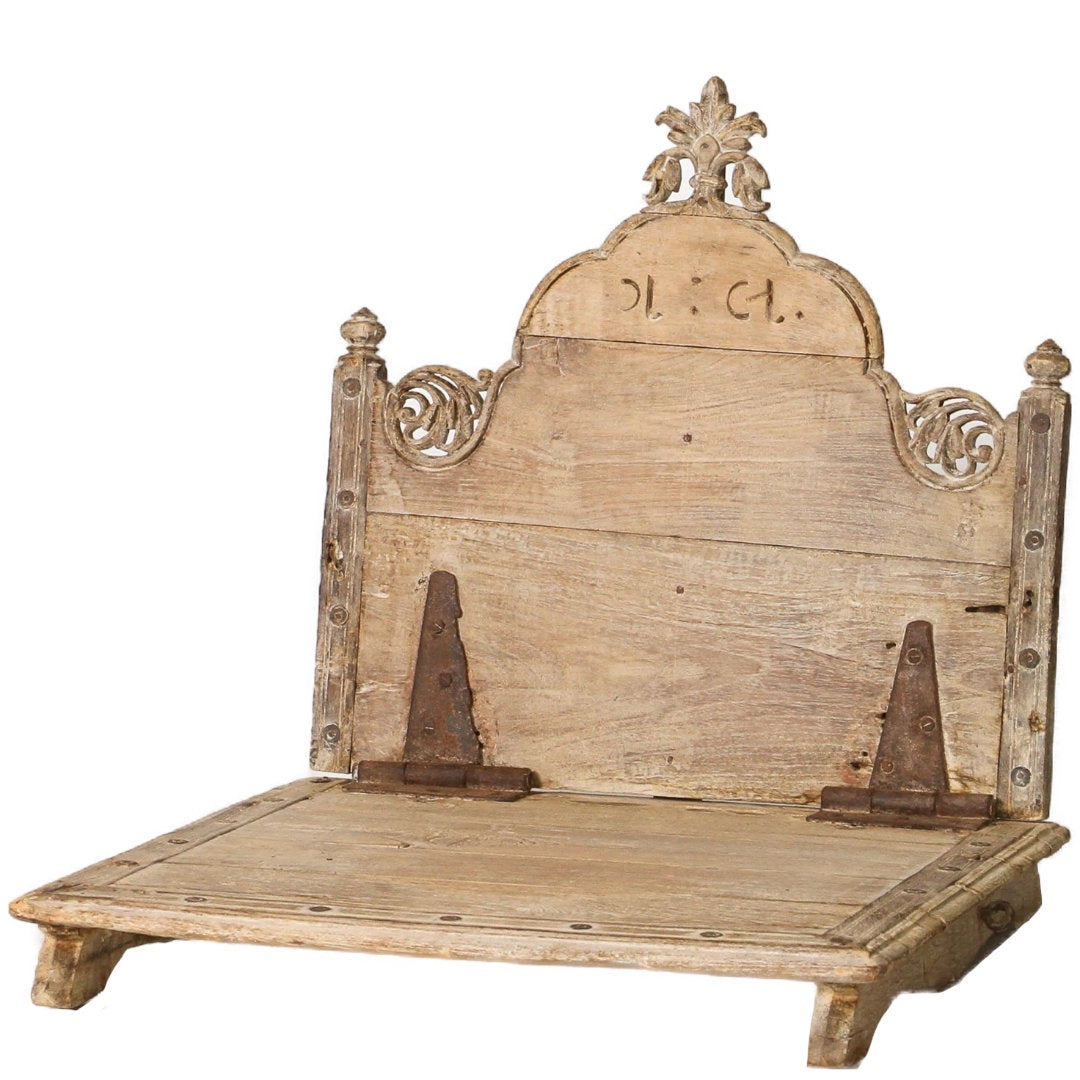 Vintage Indian Folding Bajot Table #2 | W67 x D62 x H59cm