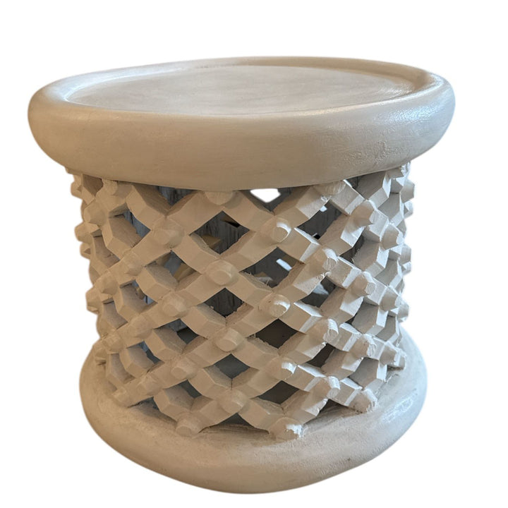 Bamileke Table | White | approx W40cm