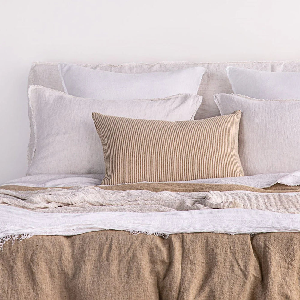 Basix Cushion Cover Small Stripe | 40 x 60 | Brun/Sable - Suzie Anderson Home