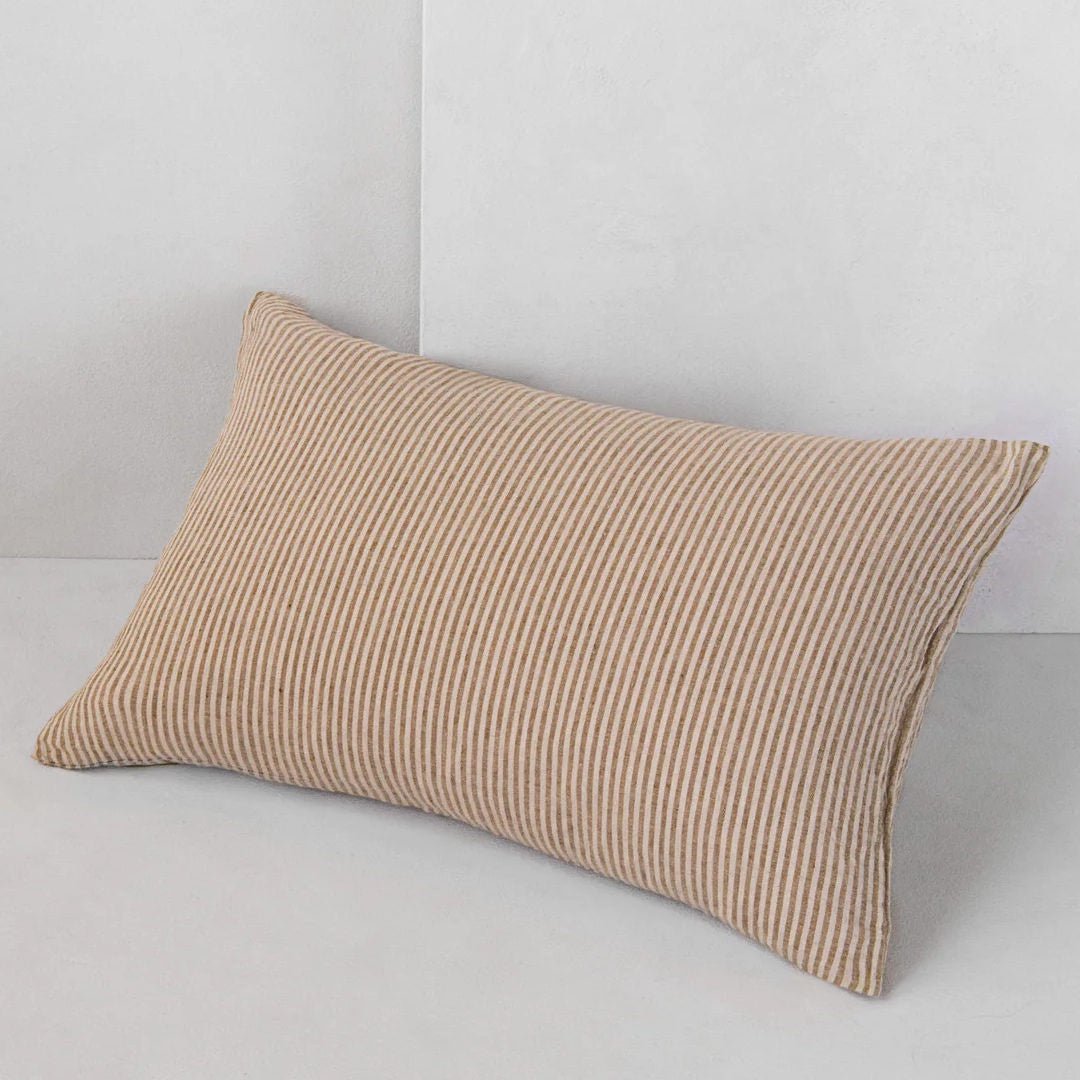 Basix Cushion Cover Small Stripe | 40 x 60 | Brun/Sable - Suzie Anderson Home