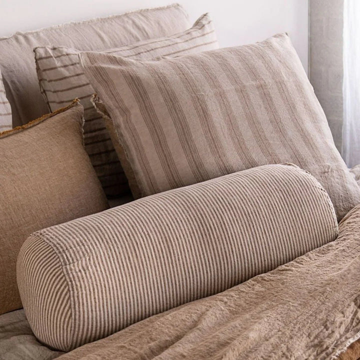Basix Euro Pillowcase Group Stripe | Brun/Sable - Suzie Anderson Home