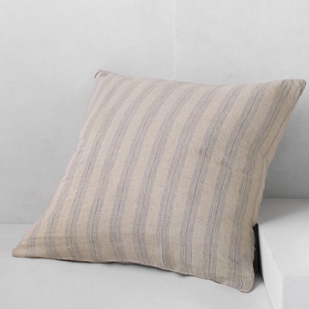 Basix Euro Pillowcase Group Stripe | Roy/Sable - Suzie Anderson Home