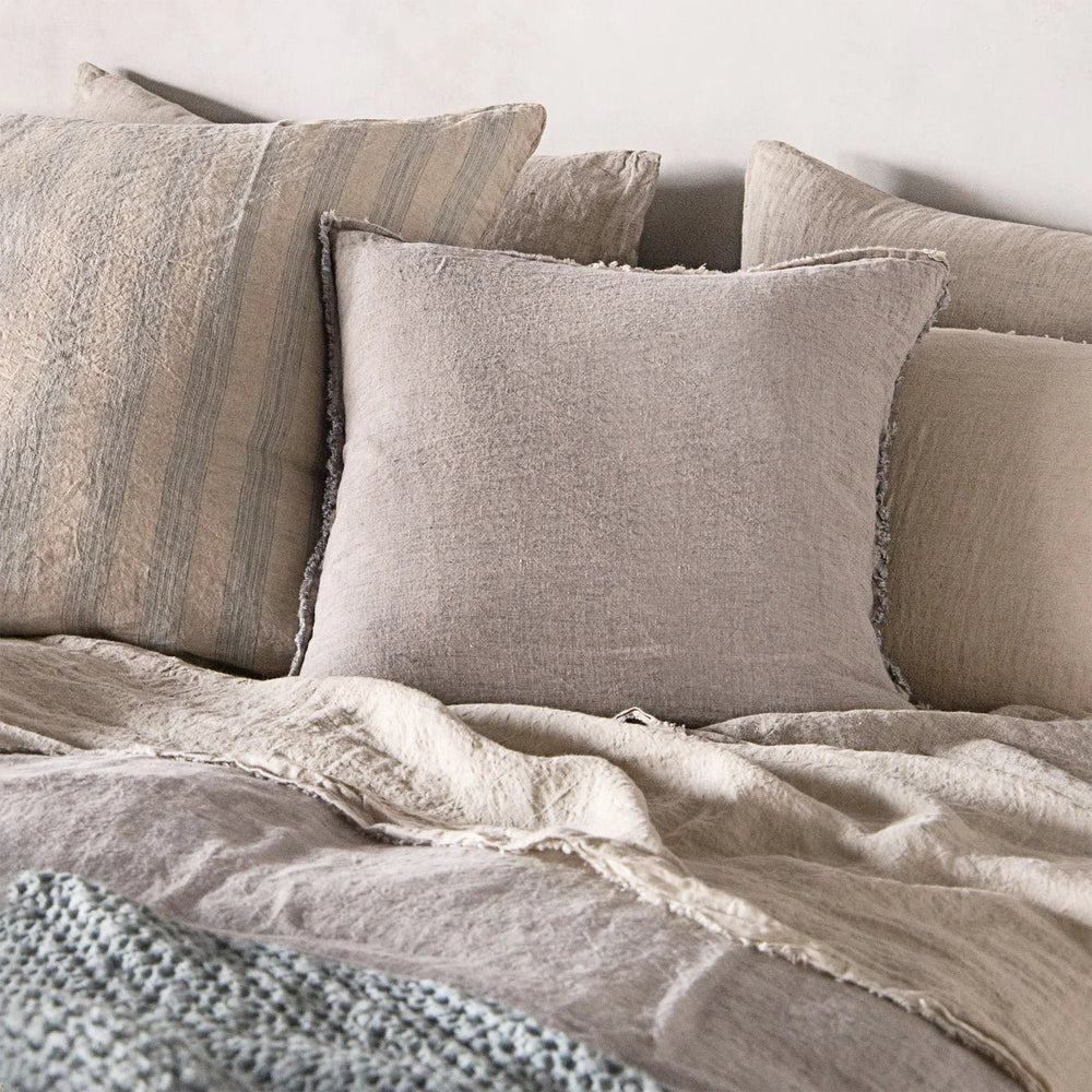 Basix Euro Pillowcase Group Stripe | Roy/Sable - Suzie Anderson Home