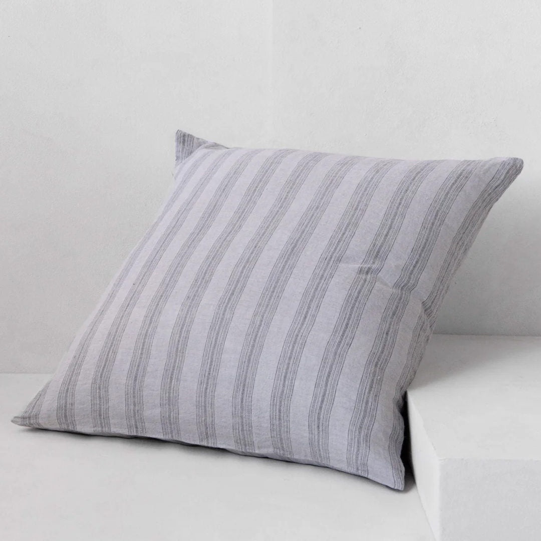 Basix Euro Pillowcase Group Stripe | Tempest/Fog - Suzie Anderson Home