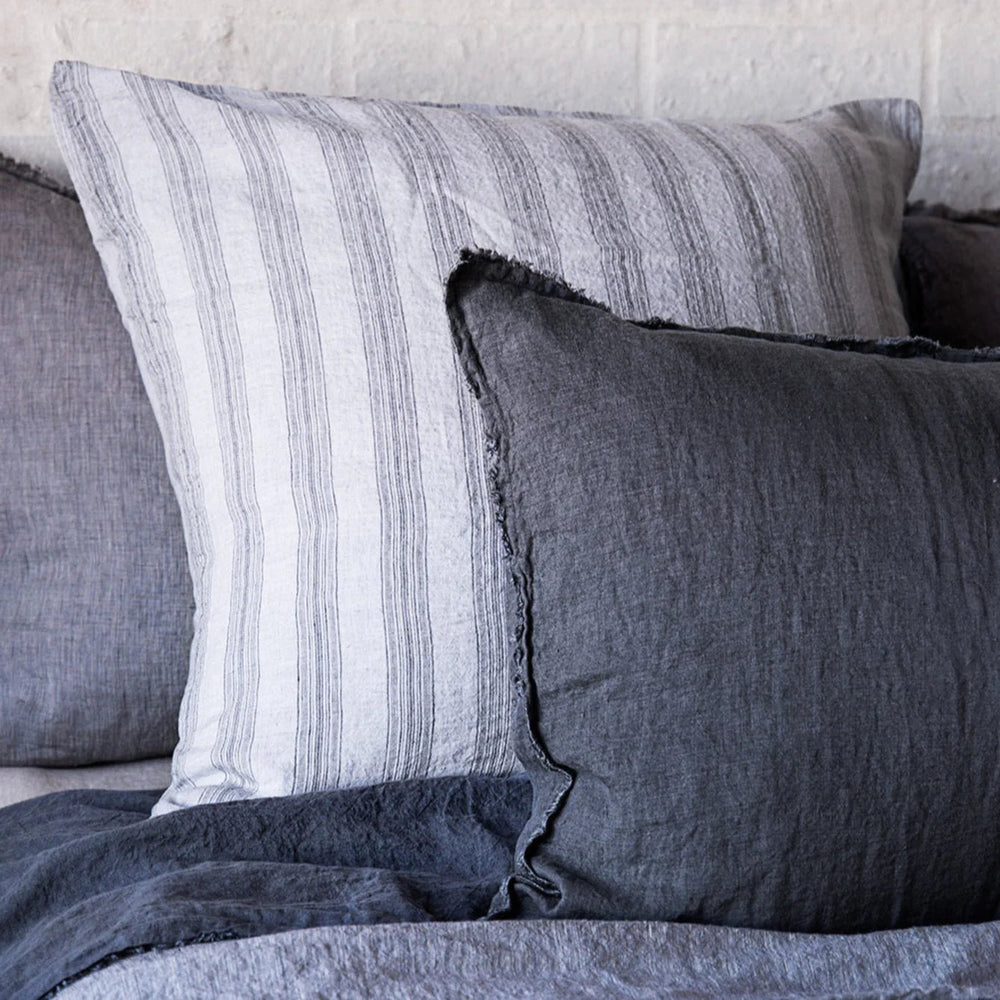 Basix Euro Pillowcase Group Stripe | Tempest/Fog - Suzie Anderson Home