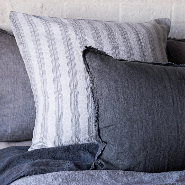 Basix Euro Pillowcase Group Stripe | Tempest/Fog - Suzie Anderson Home
