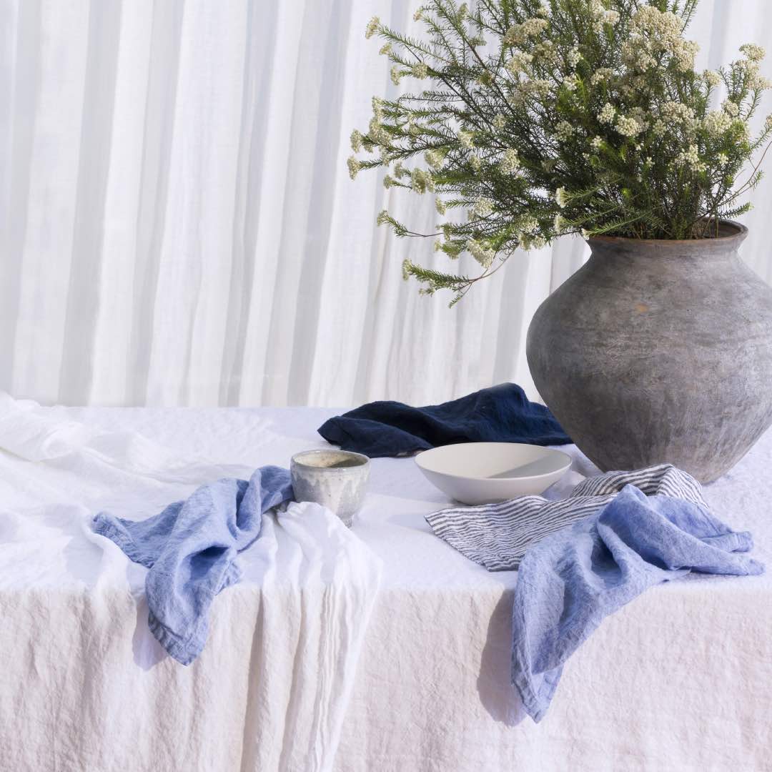 Basix Linen Napkin | Azzure - Suzie Anderson Home