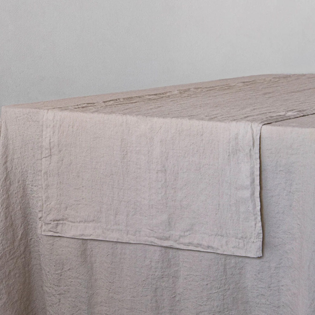 Basix Linen Runner | Sable - Suzie Anderson Home