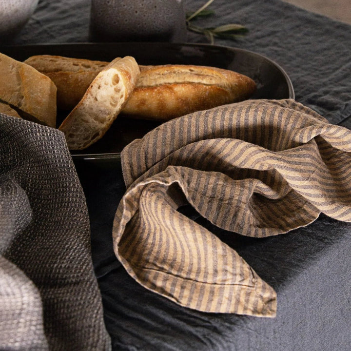 Basix Napkin Small Stripe | Carmel/Tempest - Suzie Anderson Home