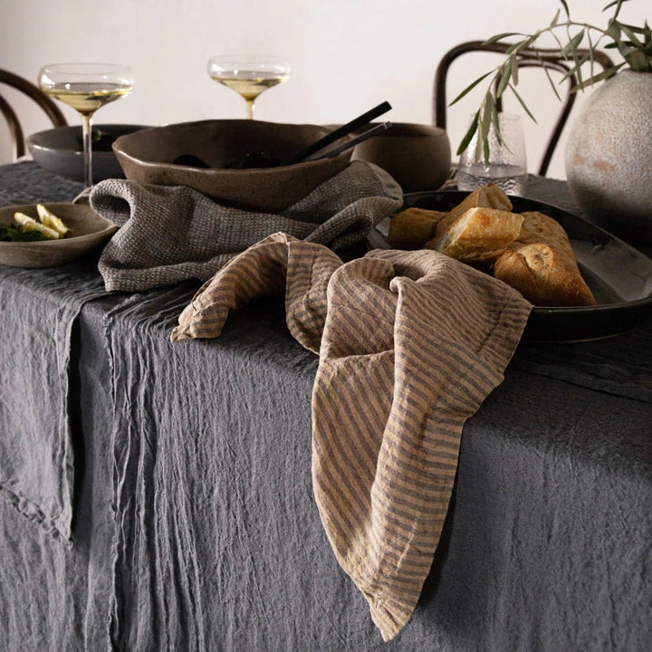 Basix Napkin Small Stripe | Carmel/Tempest - Suzie Anderson Home