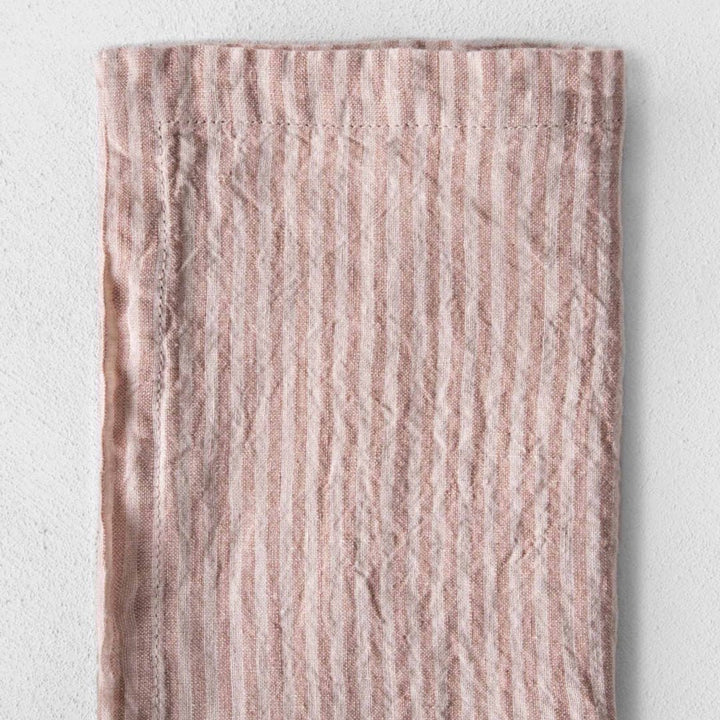 Basix Napkin Small Stripe | Rosa/Floss - Suzie Anderson Home