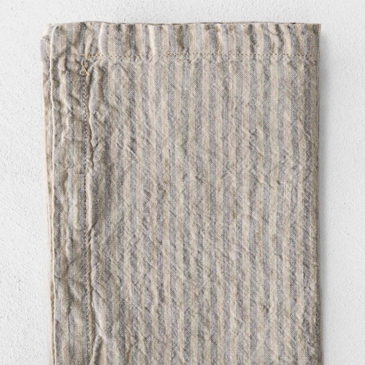 Basix Napkin Small Stripe | Roy/sable - Suzie Anderson Home