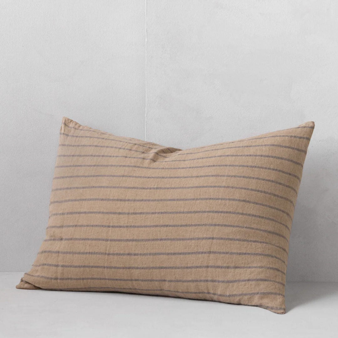 Basix Standard Pillowcase Big Stripe | Carmel/Tempest - Suzie Anderson Home