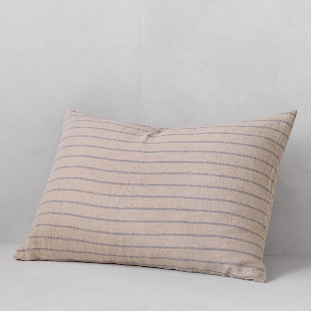 Basix Standard Pillowcase Big stripe | Roy/Sable - Suzie Anderson Home