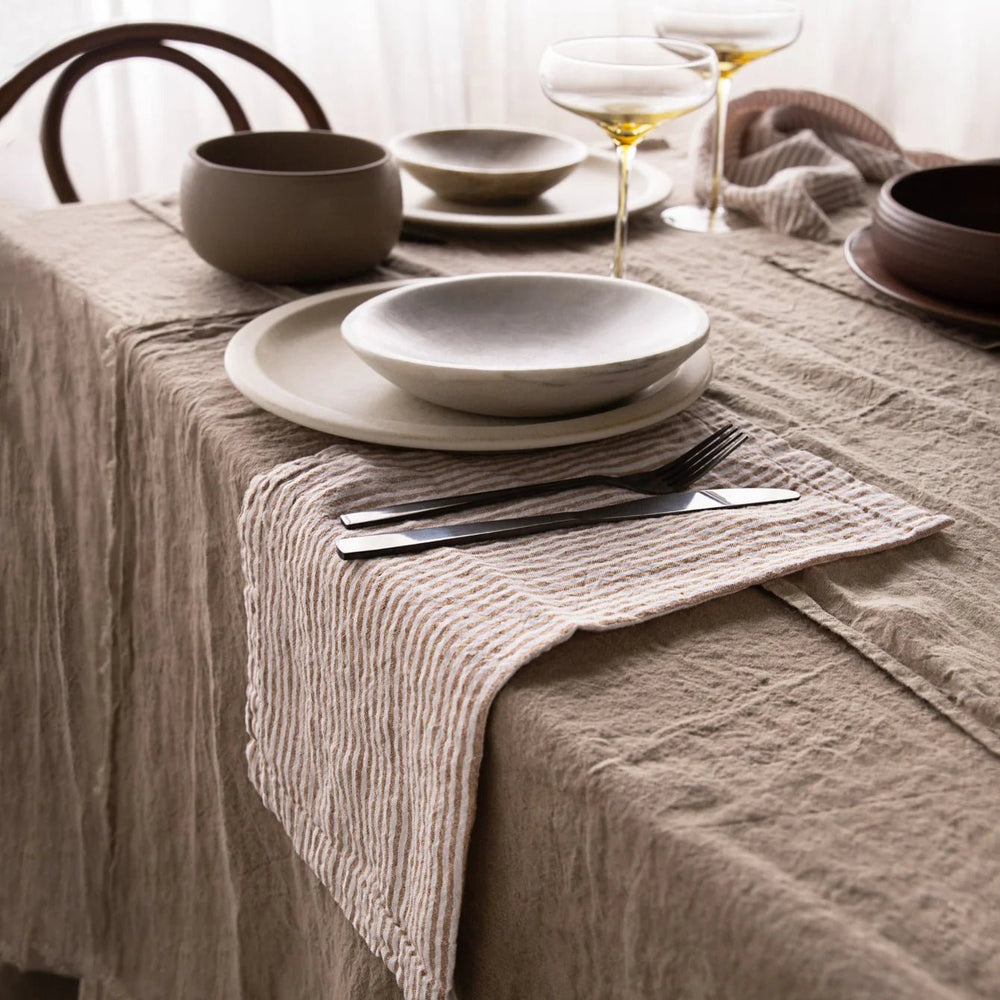 Basix Stripe Linen Napkin | Ayrton/Russo - Suzie Anderson Home