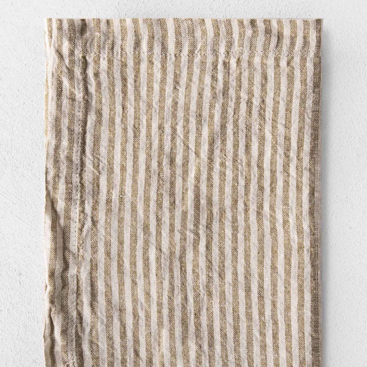 Basix Stripe Napkin | Brun/Sable - Suzie Anderson Home