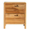 Betty 2 Drawer Bedside | Recycled Teak | W50 x D40 x H57cm