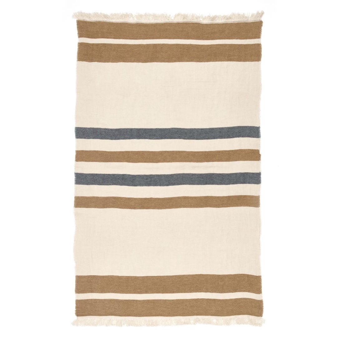 Belgian Fouta Libeco Linen Towel | Dakota Stripe | 110 x 80cm - Suzie Anderson Home