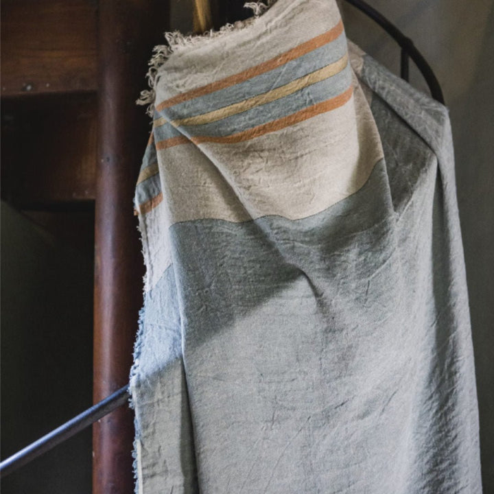 Belgian Fouta Libeco Linen Towel | Multi Stripe | 110 x 180cm | Belgian Linen - Suzie Anderson Home