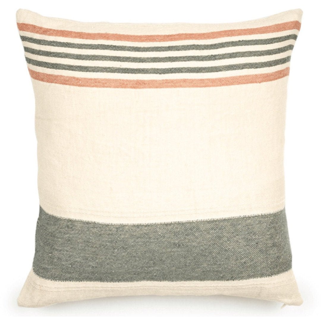 Belgian Libeco Linen Pillow Cushion Cover | Laguna Verde | 50x50cm | Libeco Linen - Suzie Anderson Home