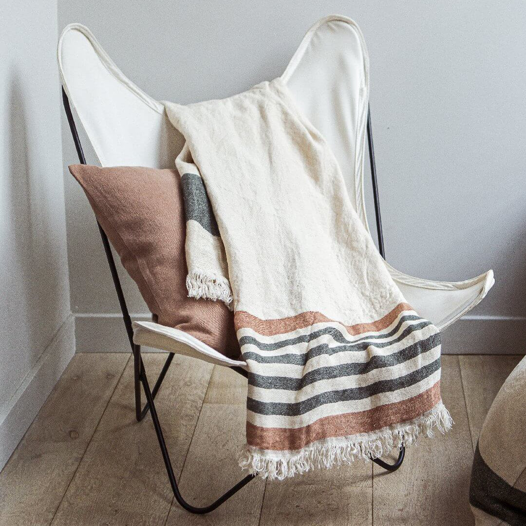 Belgian Libeco Linen Towel Fouta | Laguna Verde | 110x180cm | Libeco Linen - Suzie Anderson Home