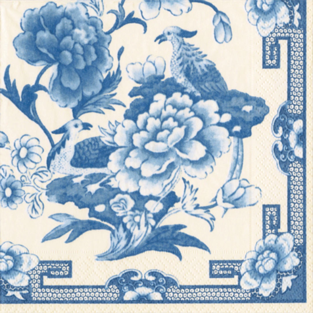 Lunch Napkin Pk of 20 | Blue & White