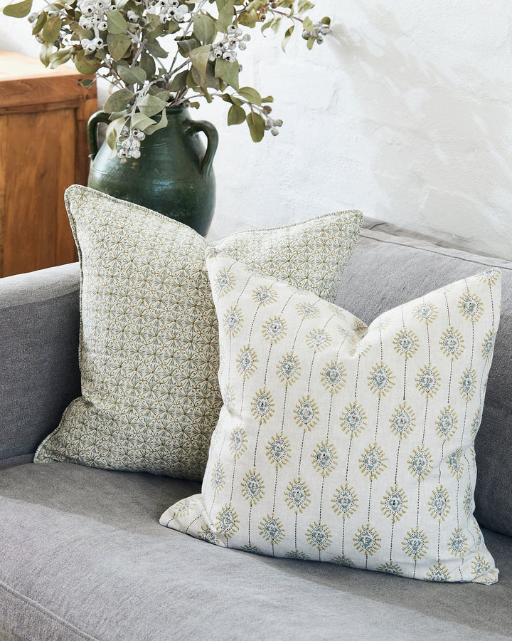 Bombay Celadon Moss Cushion & Insert | 50x50cm