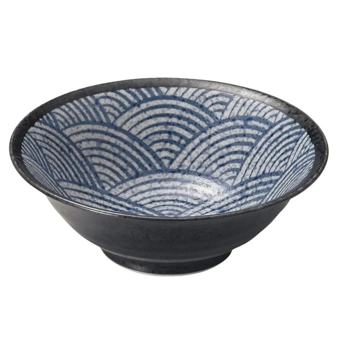 Japanese Seikaiha Ceramic Dish