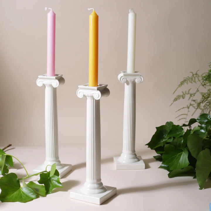 BOX OF 12 Dinner Candle | White | Made in France (Pay for 11, Get 12) - Suzie Anderson Home