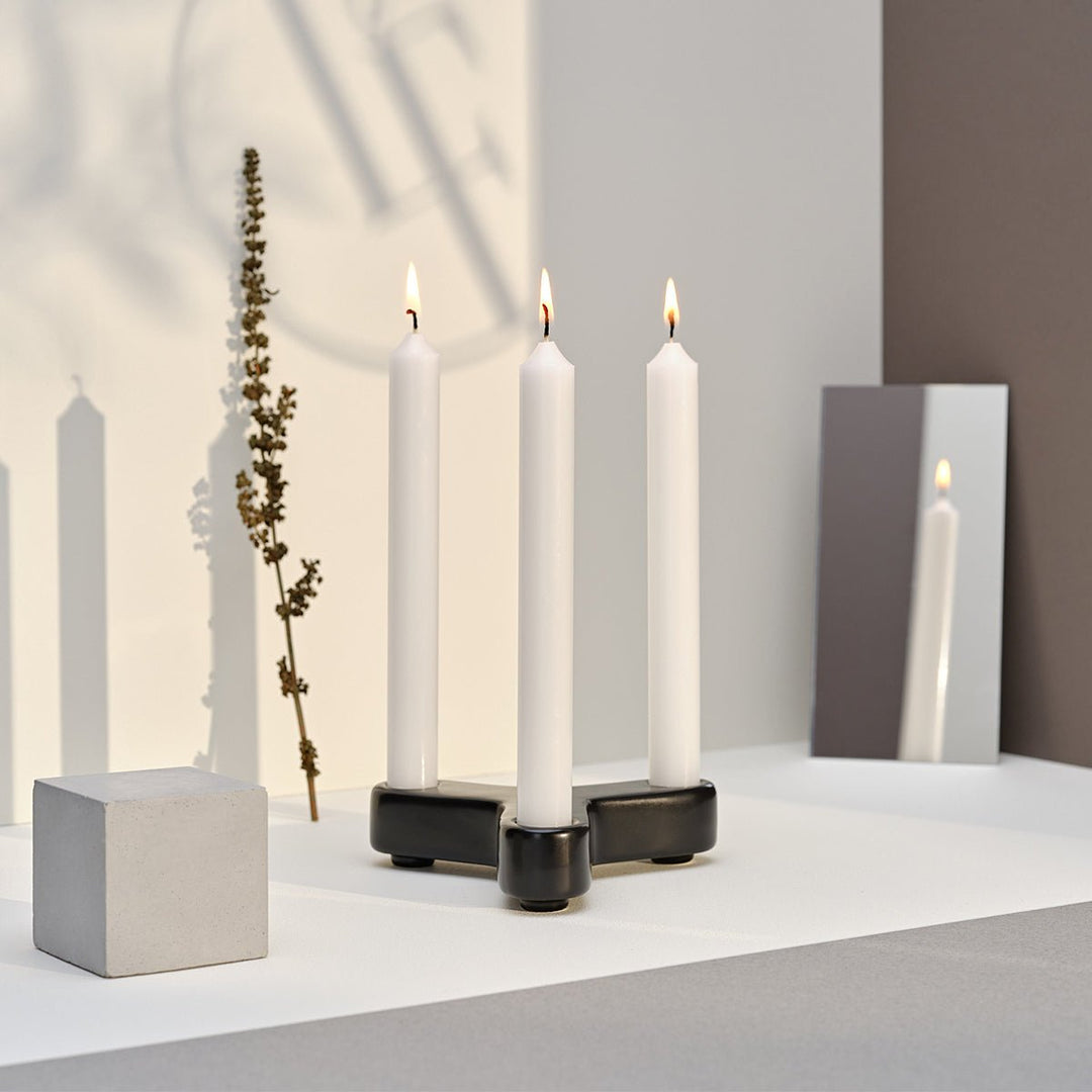 BOX OF 12 Dinner Candle | White | Made in France (Pay for 11, Get 12) - Suzie Anderson Home