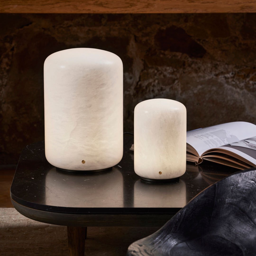 Capsule Alabaster Table Lamp Capsule | 30cm - Suzie Anderson Home