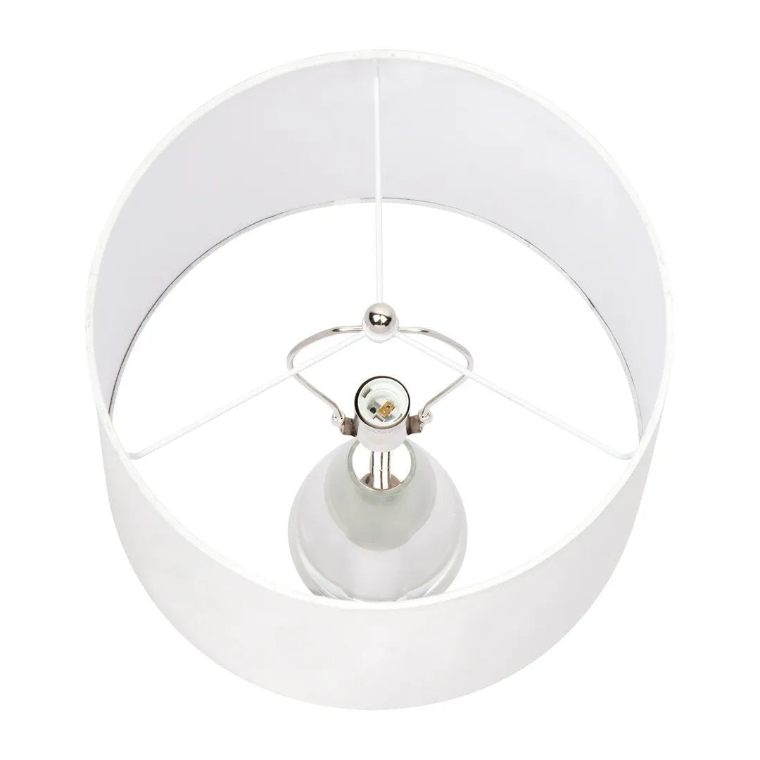 Chizelle Crystal Table Lamp with White Shade | Overall H68 x W42cm - Suzie Anderson Home