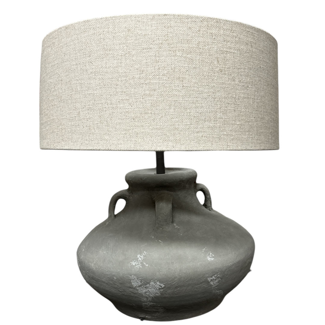 Connato Jug Lamp Base | Grey Chalk | W40 x H40cm - Suzie Anderson Home