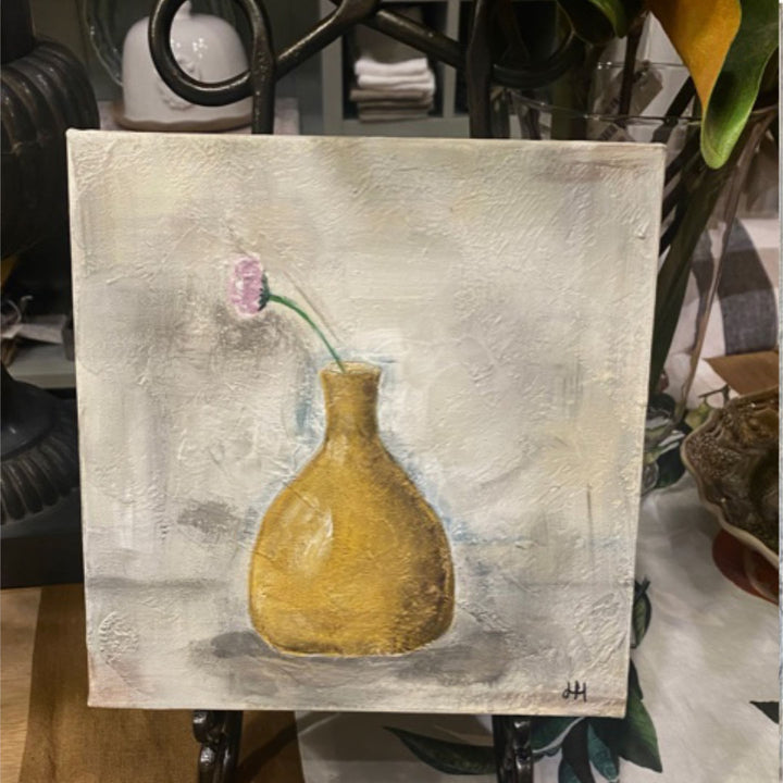 Cosmos | Mixed Paint Medium on Canvas | 25 x 25cm | Laura Hayes