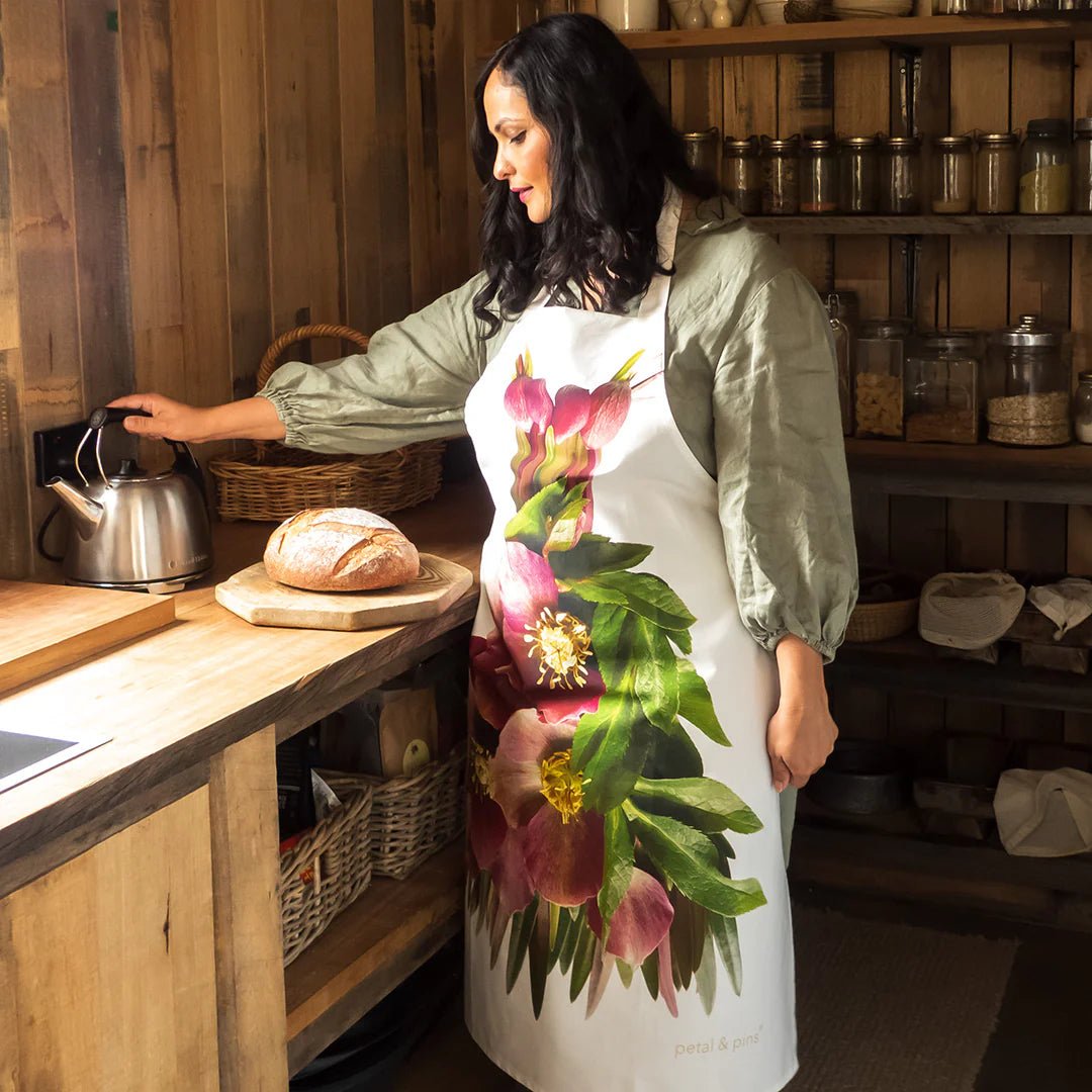 Crimson Hellebore Apron - Suzie Anderson Home