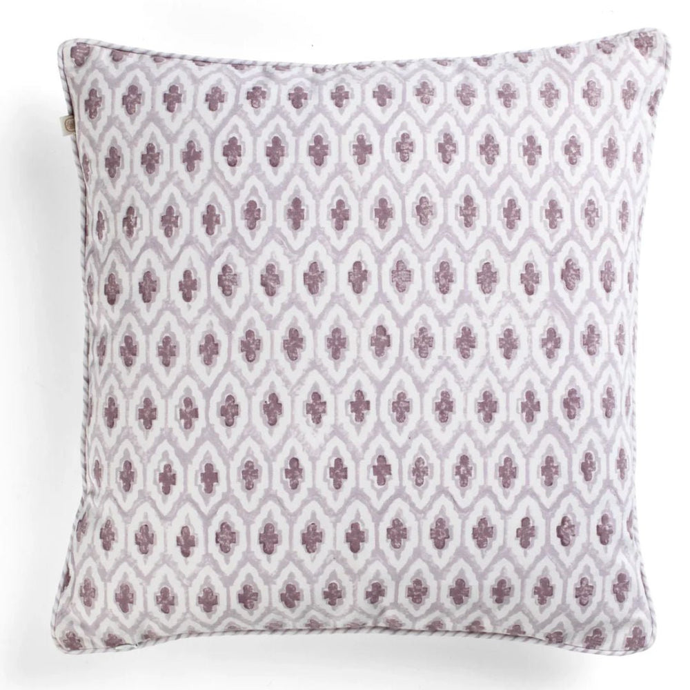 Cross | Cotton Cushion Cover | Lilac | 50x50cm - Suzie Anderson Home