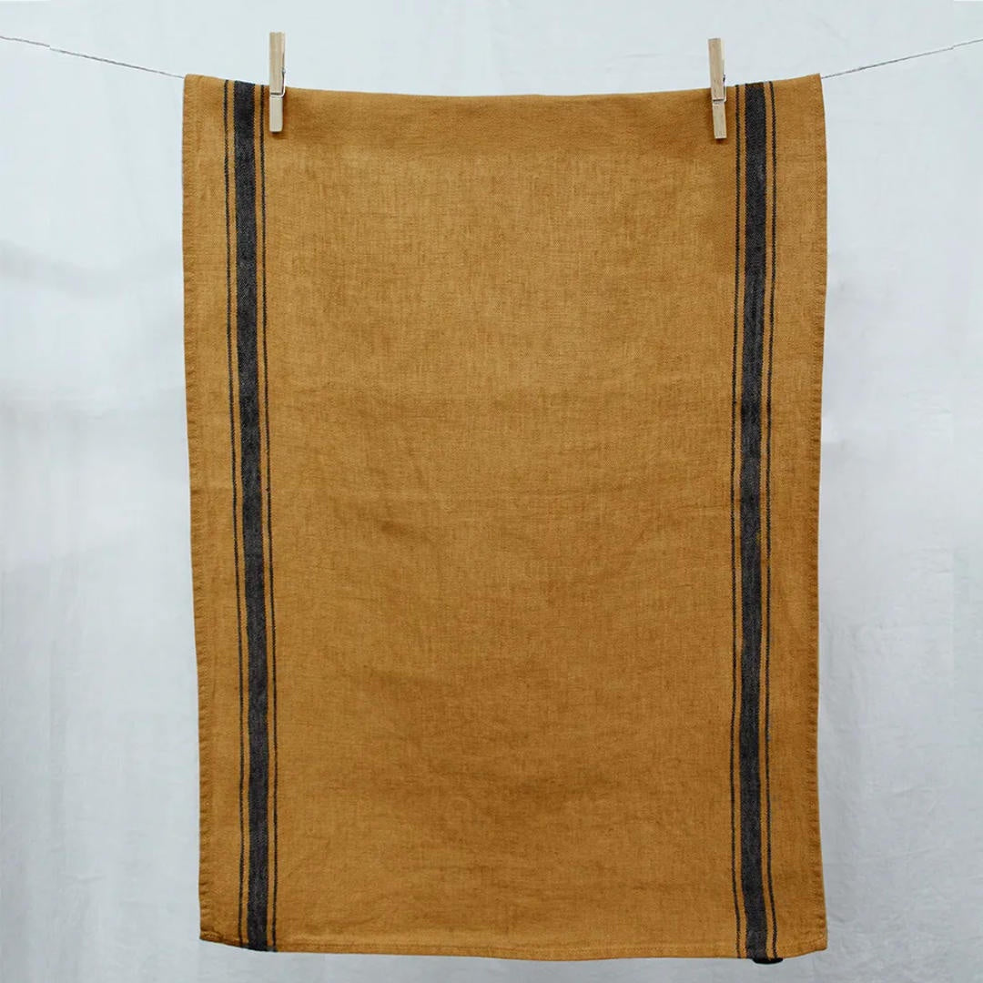 Olbia Linen Tea Towel | Daim