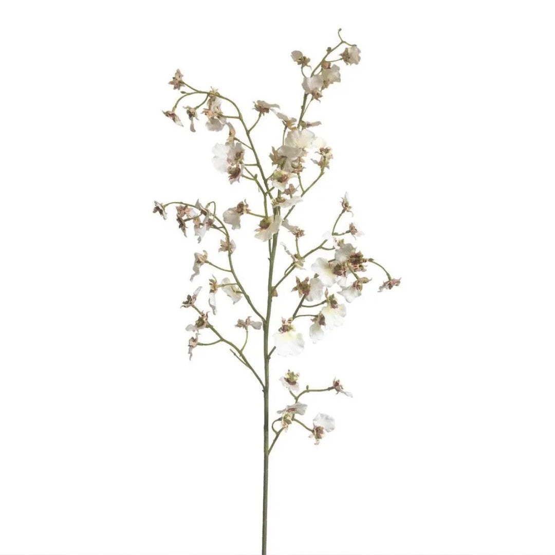Faux Dancing Orchid | White 93cm