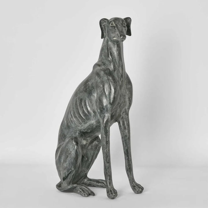 Linah | Sitting Dog Sculpture | Resin H51.5cm