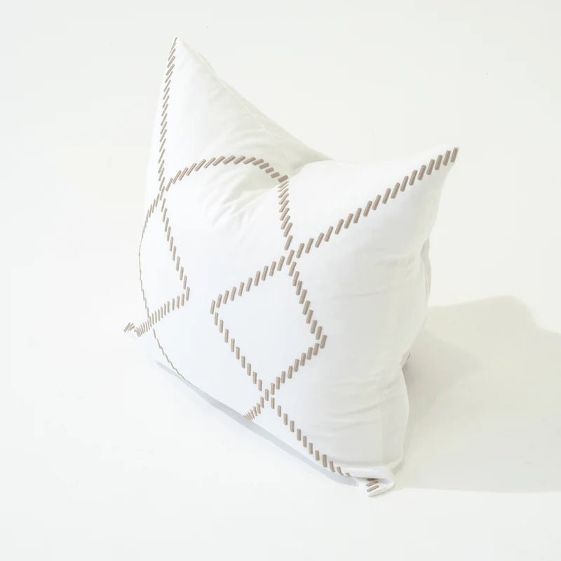 Dot Drop Circles White Cushion Cover | 50x50cm - Suzie Anderson Home