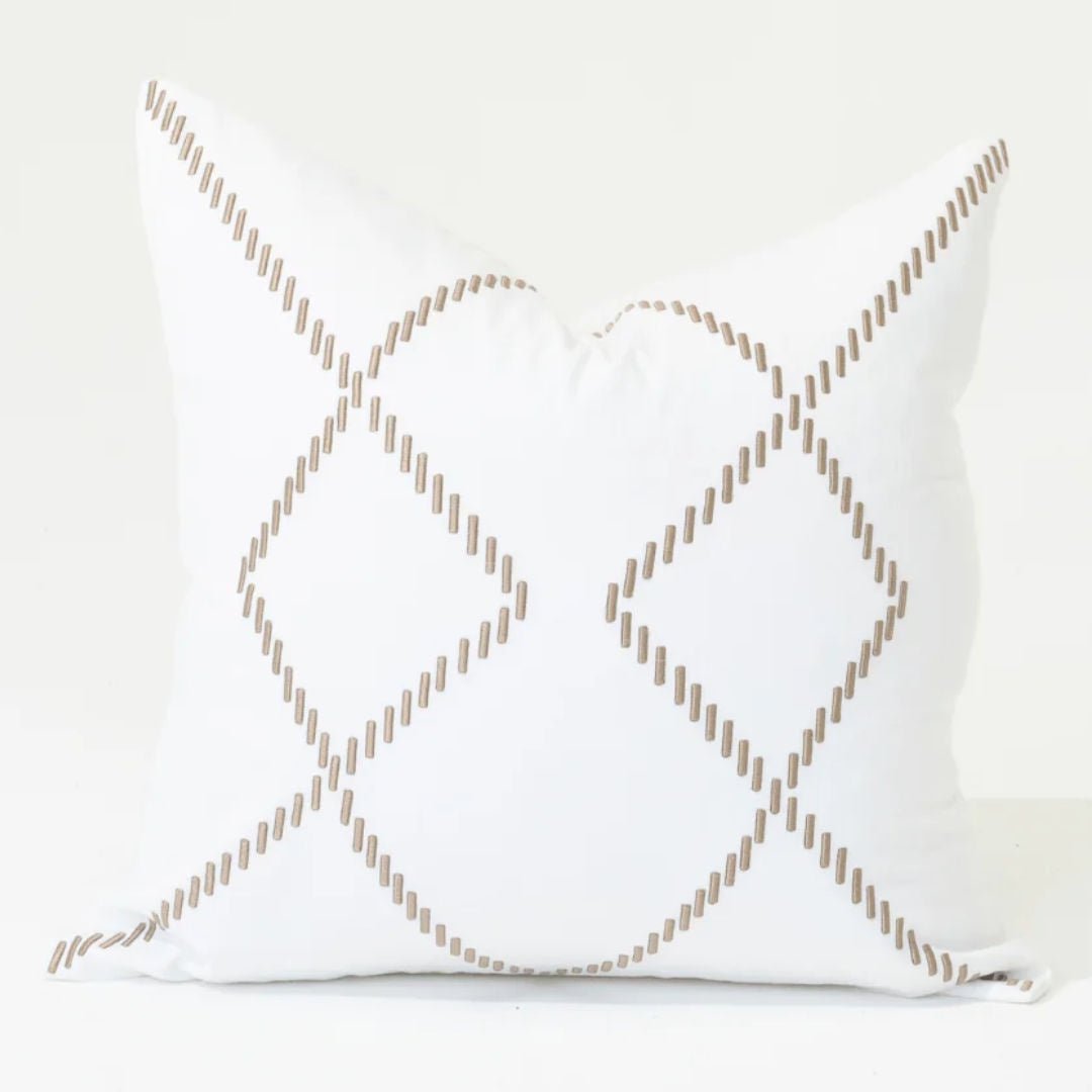Dot Drop Circles White Cushion Cover | 50x50cm - Suzie Anderson Home