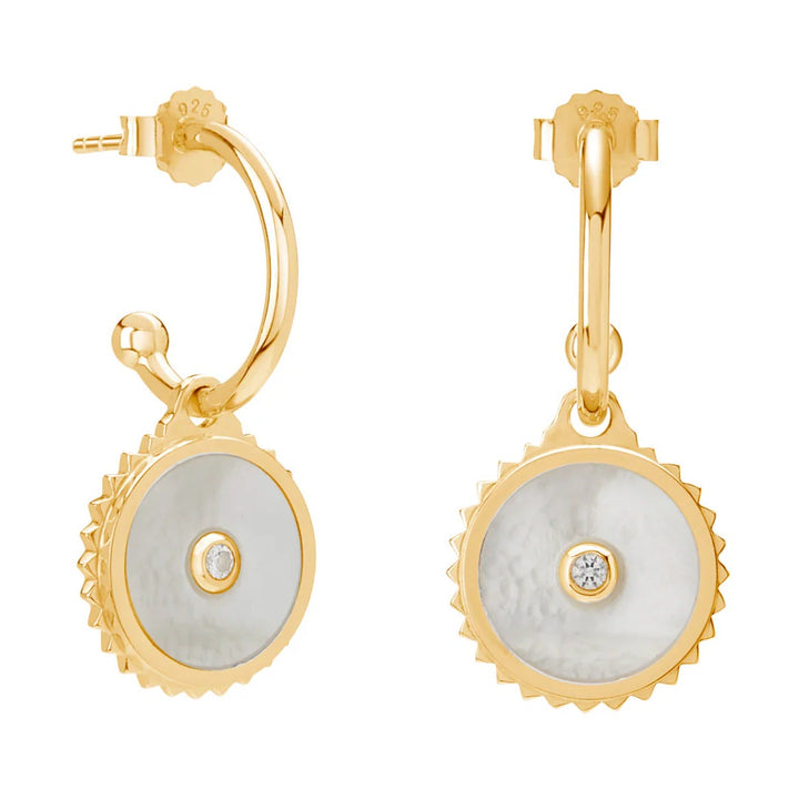 Halcyon Shield Earrings | 18K Gold Plate