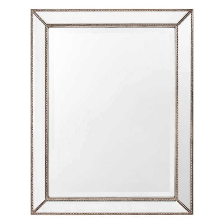 Edify Mirror in Antique Silver Finish | 98cm x 123cm