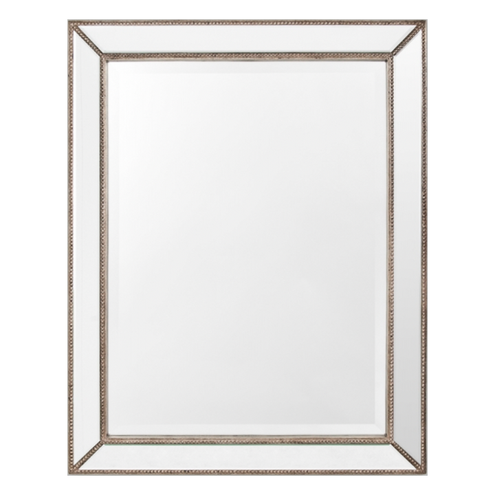 Edify Mirror in Antique Silver Finish | 98cm x 123cm