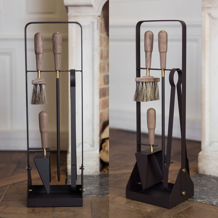 Eldvarm Emma Classique Fire Set | Walnut - Suzie Anderson Home