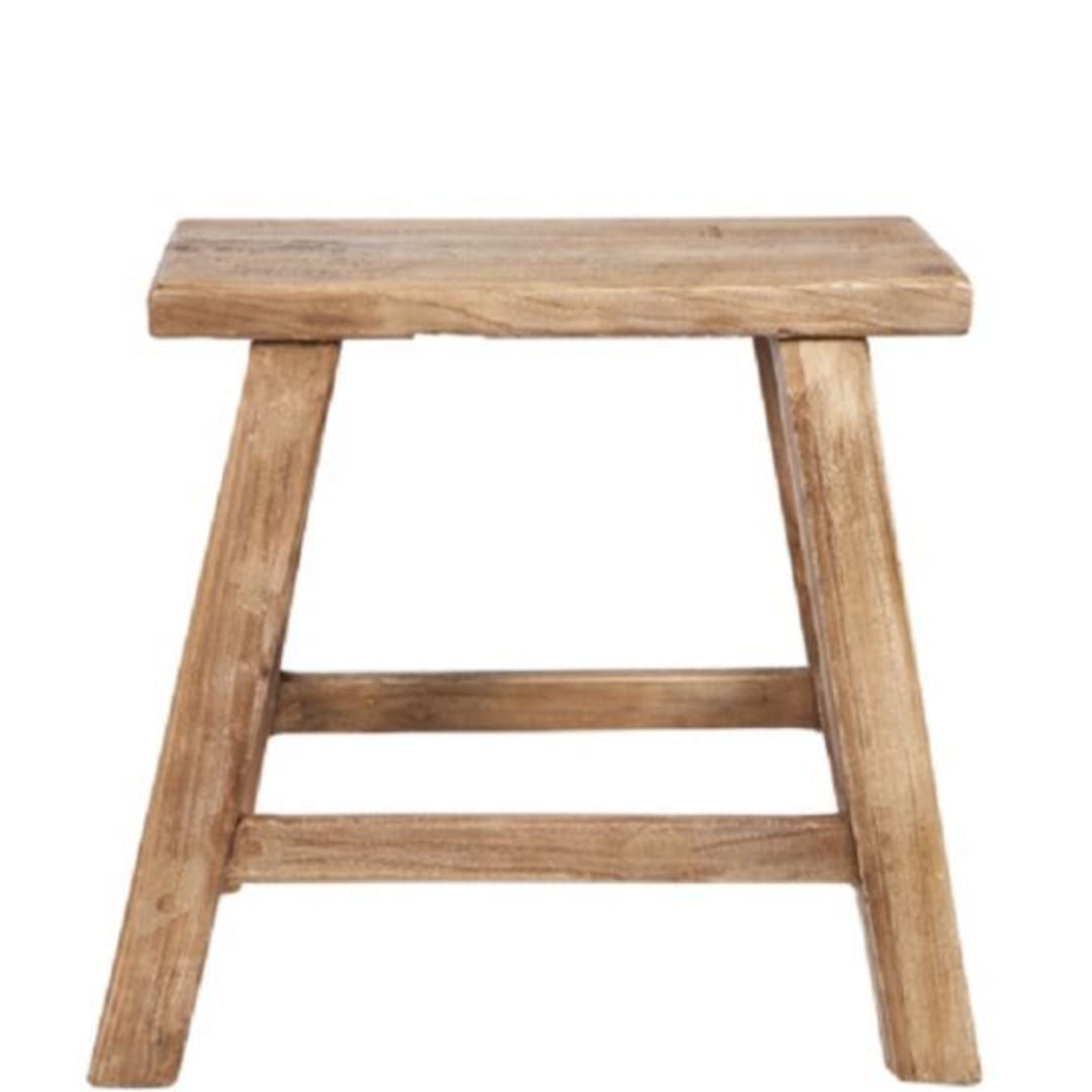 Recycled Elm Bedside Stool