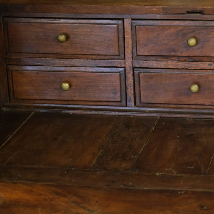 ESTATE| Antique (19th C) French Fruitwood Louis XV style Bureau Fall Front desk - Suzie Anderson Home