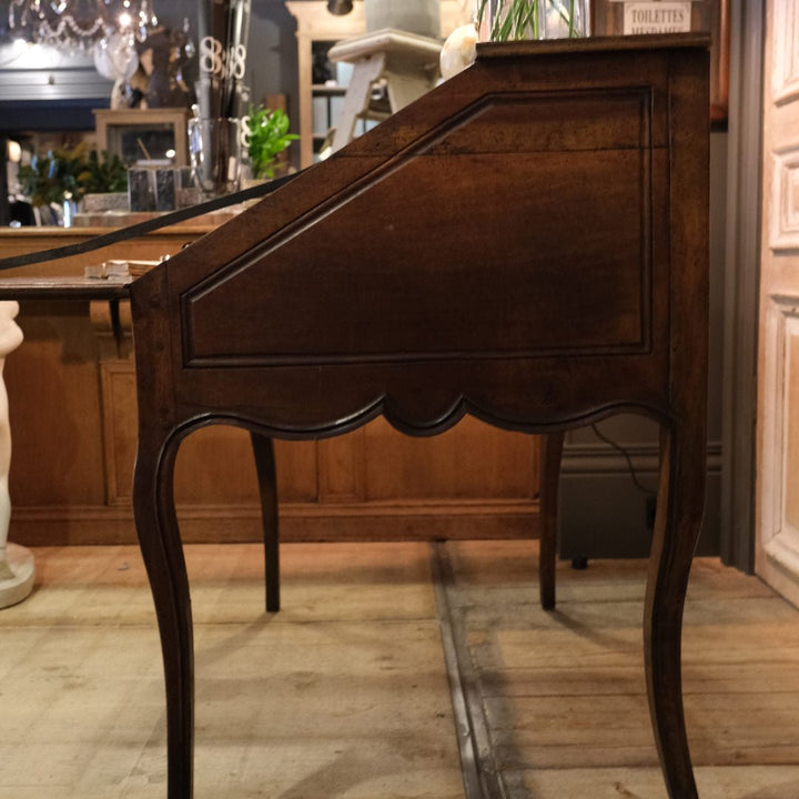 ESTATE| Antique (19th C) French Fruitwood Louis XV style Bureau Fall Front desk - Suzie Anderson Home
