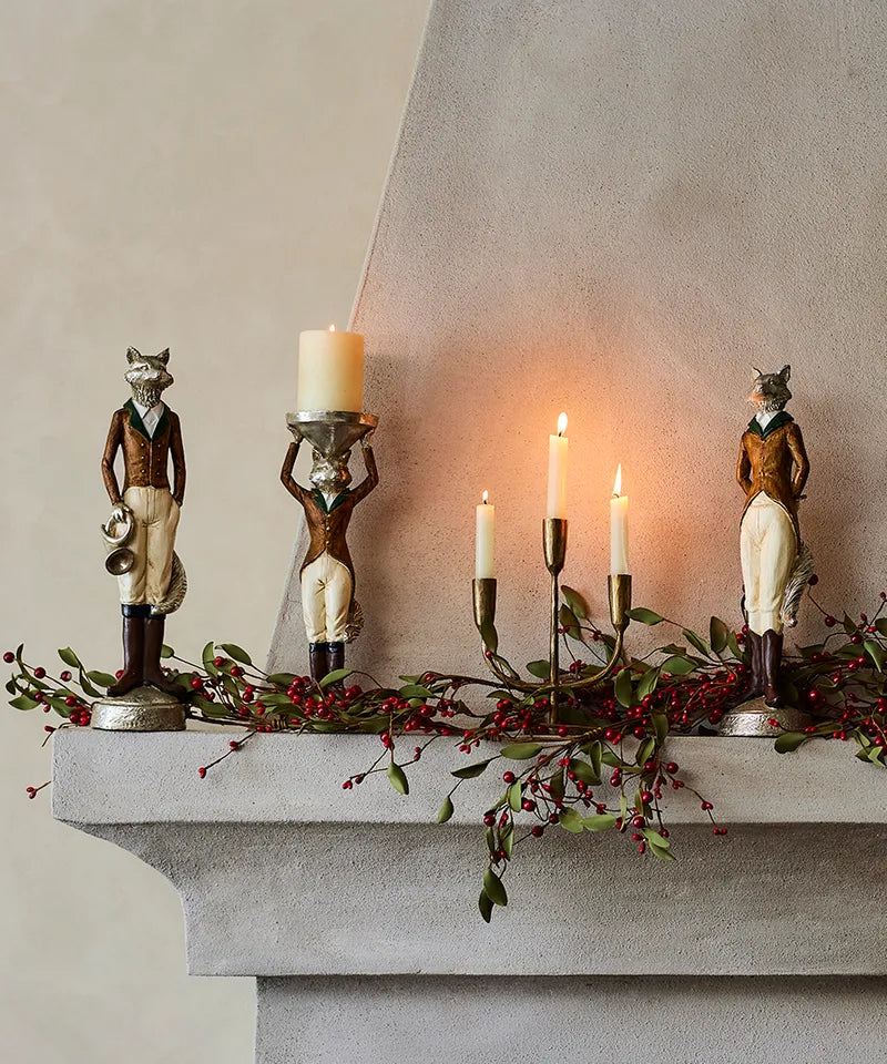 Freddy Fox Candle Holder | Tall Left